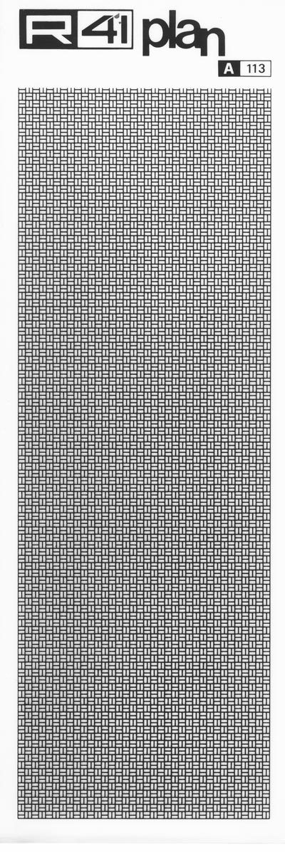 trasferibilir41 Trame pavimenti 1:100, NERO. Trasferelli-Trasferibili R41 in fogli 9x25cm .