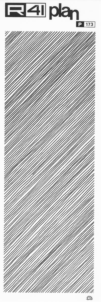 trasferibilir41 Trame Linee 13, NERO. Trasferelli-Trasferibili R41 in fogli 9x25cm. p. 1409 .