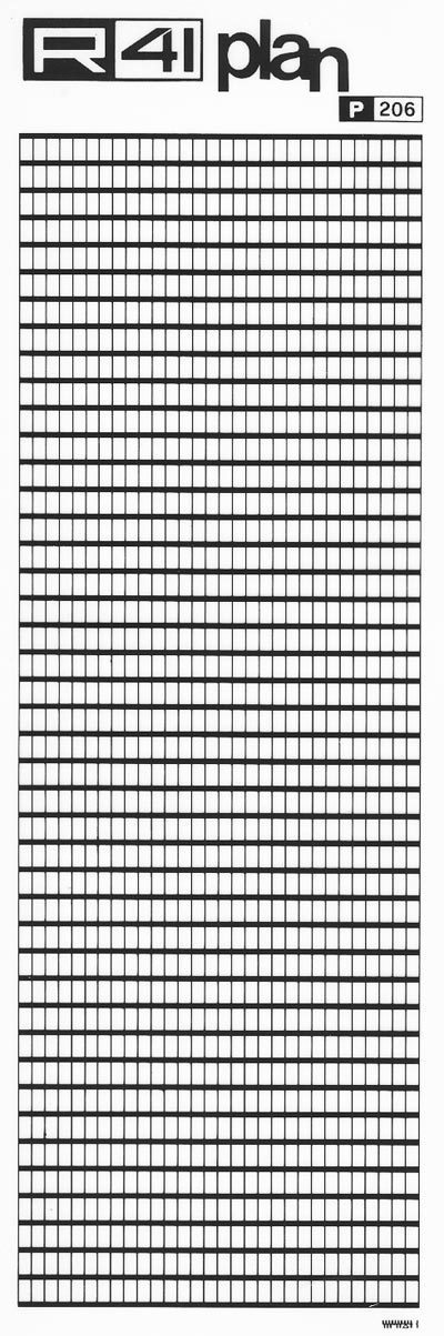 trasferibilir41 Trame Rete, NERO. Trasferelli-Trasferibili R41 in fogli 9x25cm. p. 1407 .