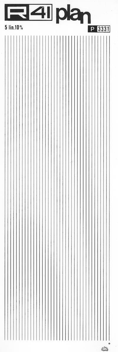 trasferibilir41 Trame Linee 5 lin. 10%, NERO. Trasferelli-Trasferibili R41 in fogli 9x25cm .