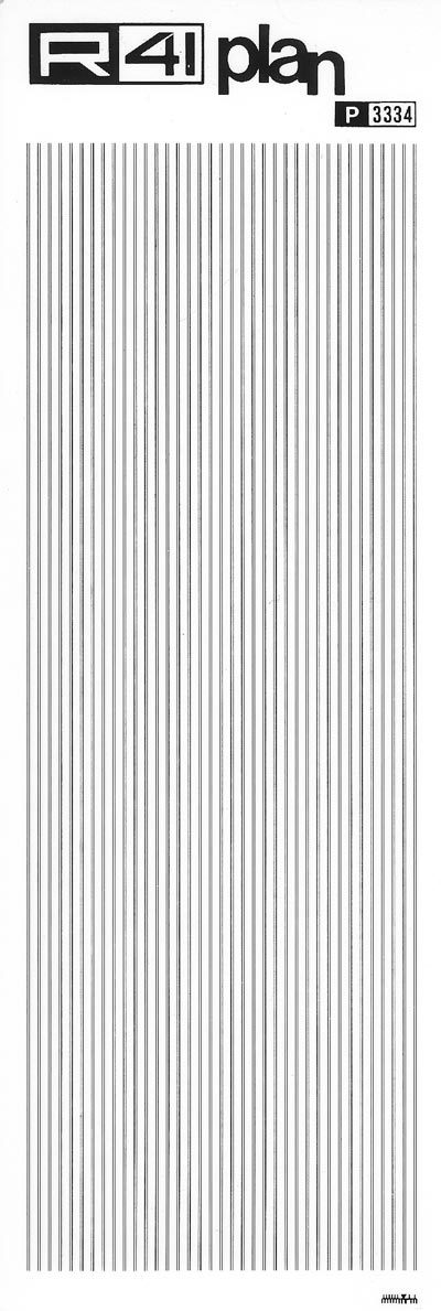 trasferibilir41 Trame Linee, NERO. Trasferelli-Trasferibili R41 in fogli 9x25cm .