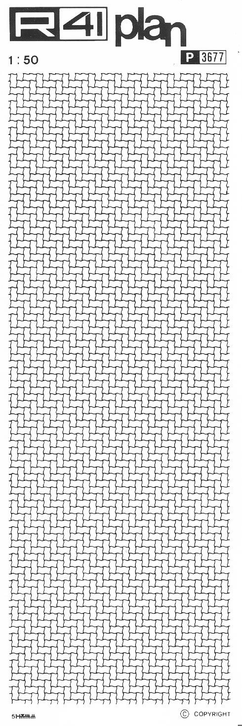 trasferibilir41 Trame pavimenti 1:50, NERO. Trasferelli-Trasferibili R41 in fogli 9x25cm .