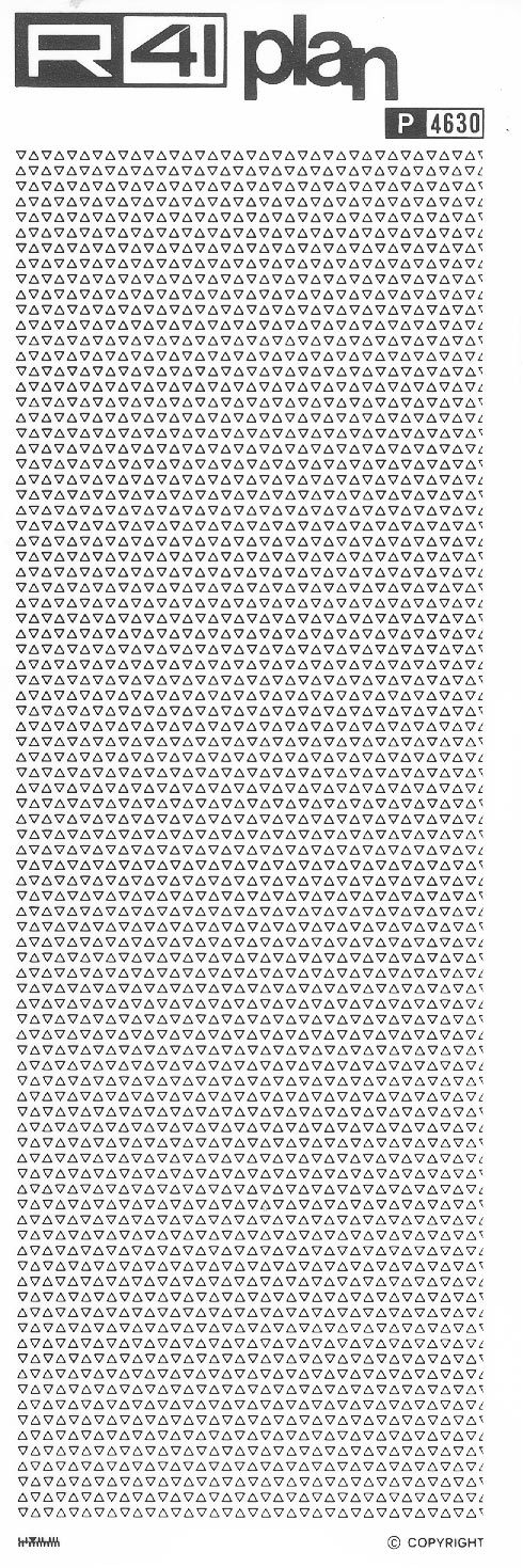 trasferibilir41 Triangoli, NERO. Trasferelli-Trasferibili R41 in fogli 9x25cm .