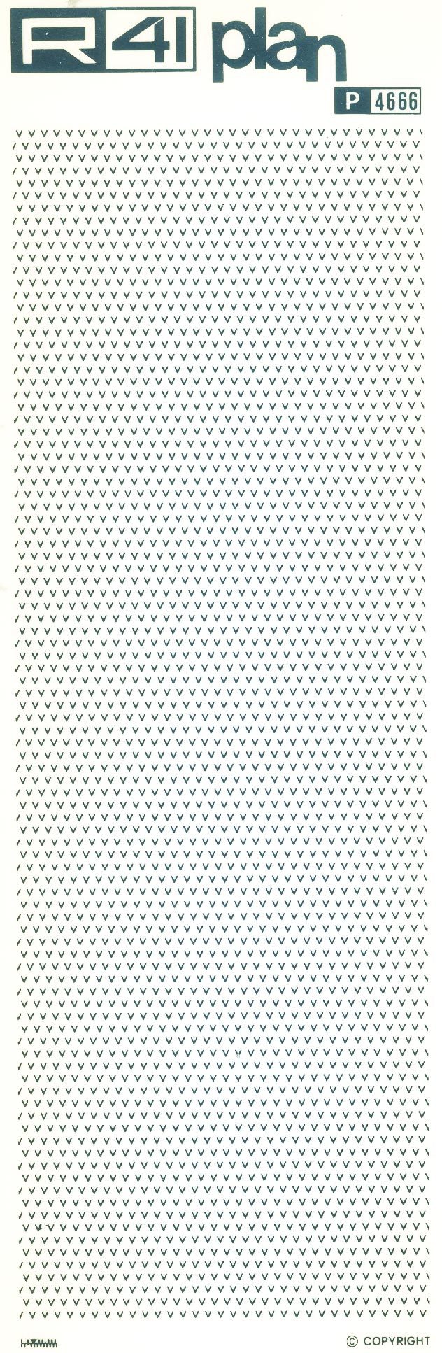 trasferibilir41 Trame a v, NERO. Trasferelli-Trasferibili R41 in fogli 9x25cm .