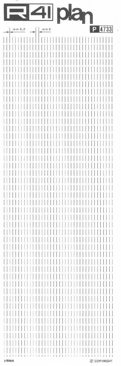 trasferibilir41 Trame Linee Tratteggiate, NERO. Trasferelli-Trasferibili R41 in fogli 9x25cm .