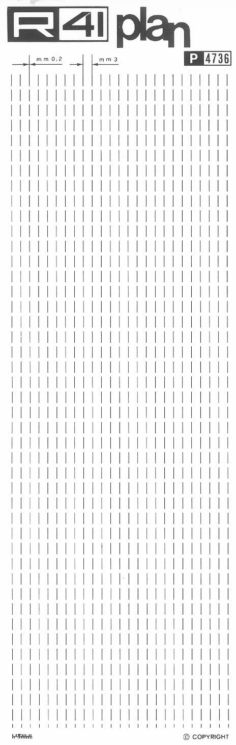 trasferibilir41 Trame Linee Tratteggiate, NERO. Trasferelli-Trasferibili R41 in fogli 9x25cm .