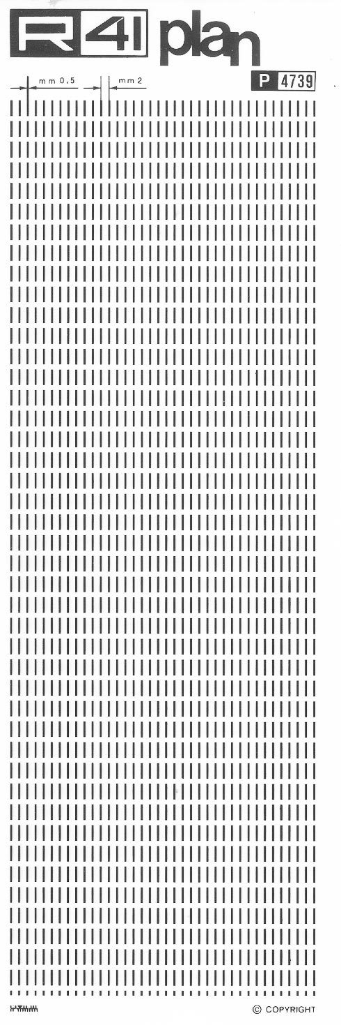 trasferibilir41 Trame Linee Tratteggiate, NERO. Trasferelli-Trasferibili R41 in fogli 9x25cm .