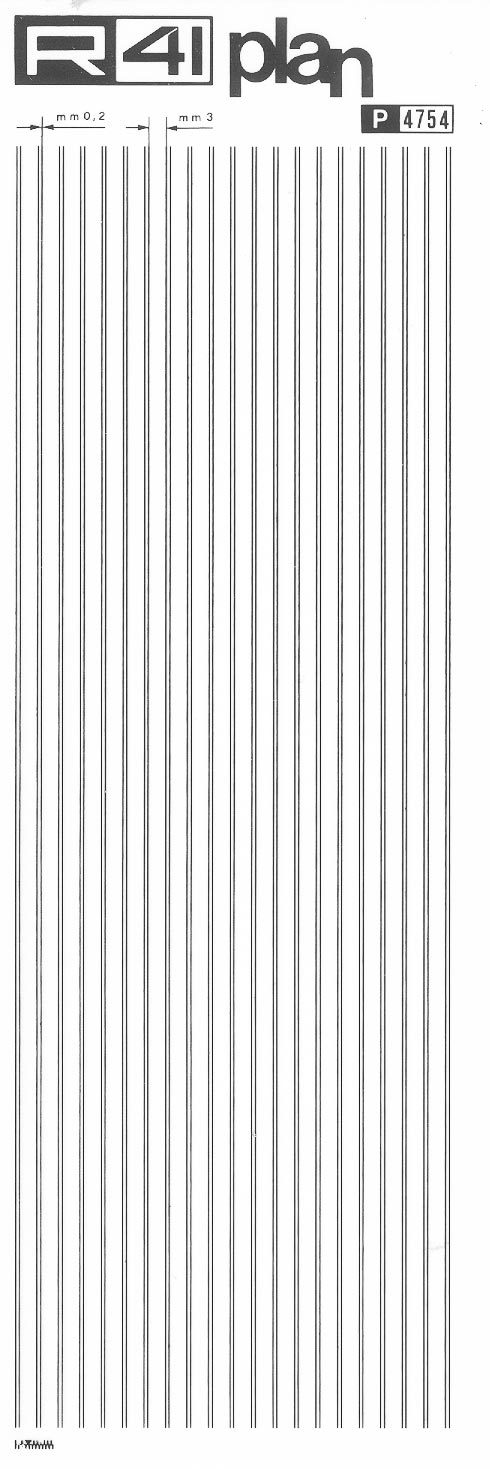 trasferibilir41 Trame Linee, NERO. Trasferelli-Trasferibili R41 in fogli 9x25cm .