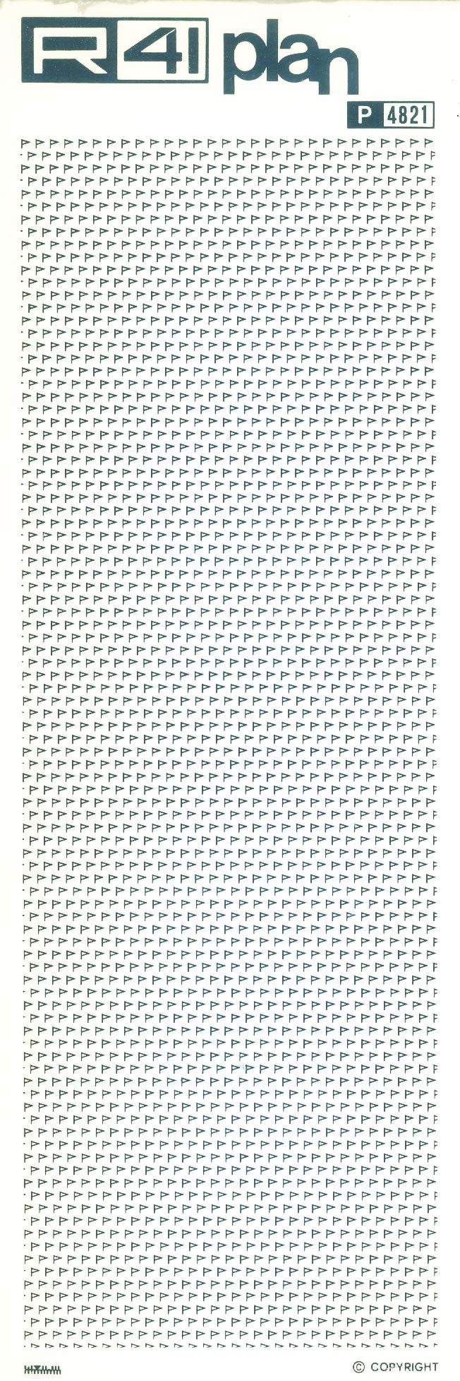 trasferibilir41 Trame a bandierine, NERO. Trasferelli-Trasferibili R41 in fogli 9x25cm .