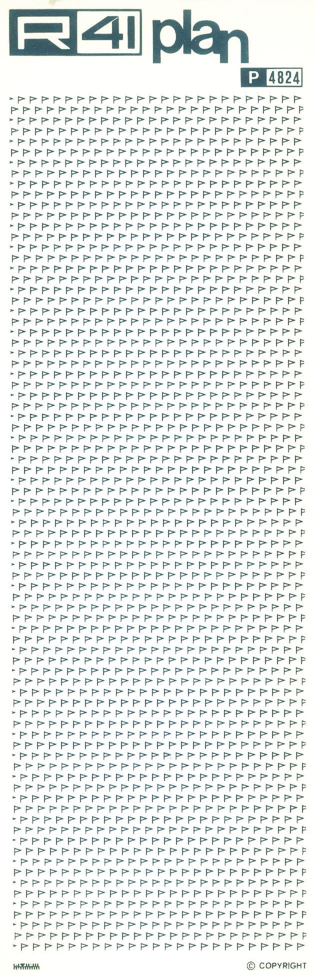 trasferibilir41 Trame a bandierine, NERO. Trasferelli-Trasferibili R41 in fogli 9x25cm .