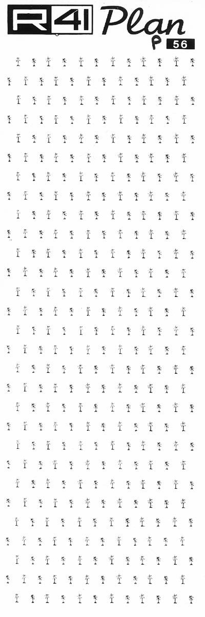 trasferibilir41 Trame Alberi, NERO. Trasferelli-Trasferibili R41 in fogli 9x25cm .