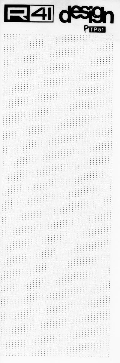 trasferibilir41 Punti mm. 0,3, NERO. Trasferelli-Trasferibili R41 in fogli 9x25cm. p. 1404 .