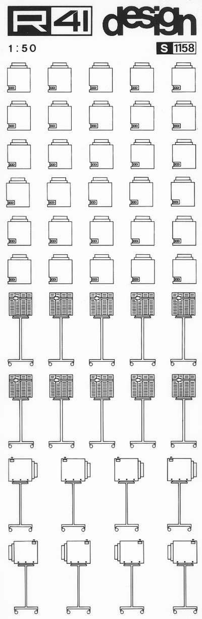 trasferibilir41 Condizionatori, NERO. Trasferelli-Trasferibili R41 in fogli 9x25cm .
