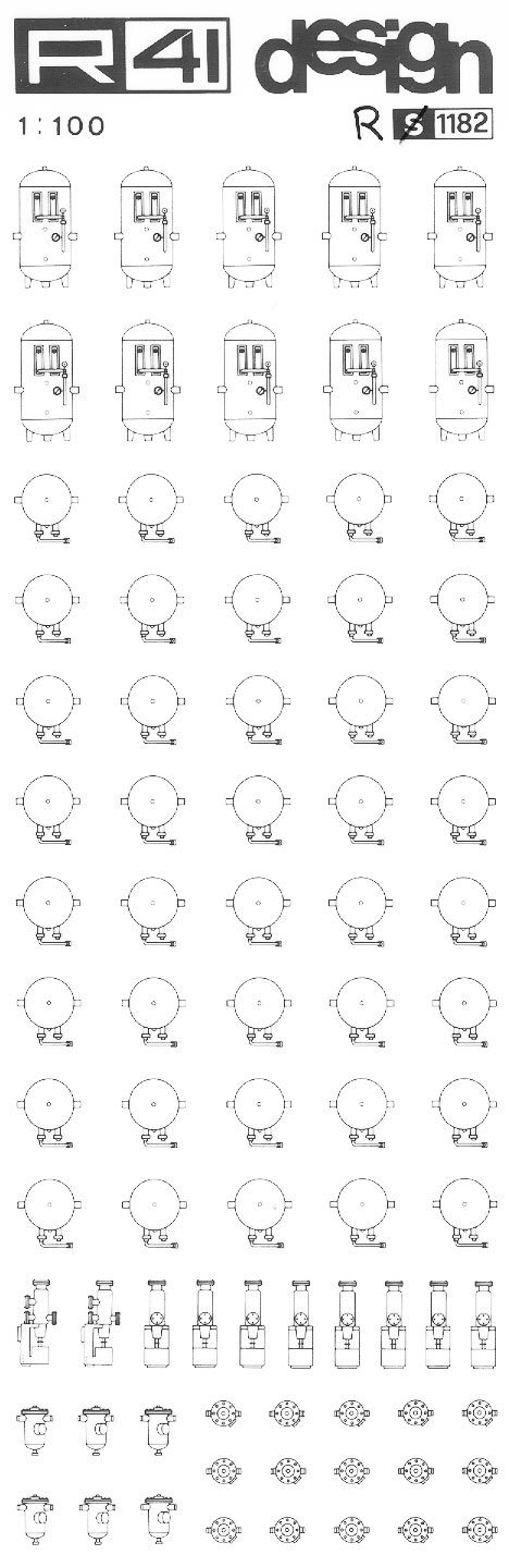 trasferibilir41 Caldaie-Pompe, NERO. Trasferelli-Trasferibili R41 in fogli 9x25cm .
