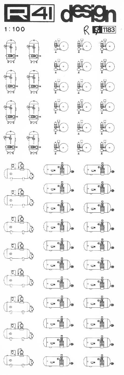 trasferibilir41 Caldaie-Pompe, NERO. Trasferelli-Trasferibili R41 in fogli 9x25cm .