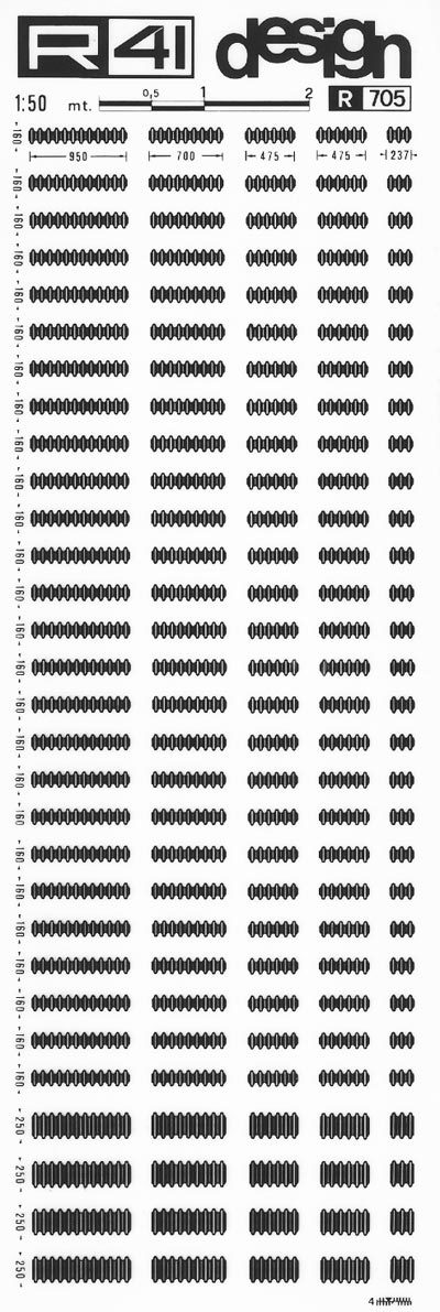 trasferibilir41 Radiatori, NERO. Trasferelli-Trasferibili R41 in fogli 9x25cm. p. 422 .