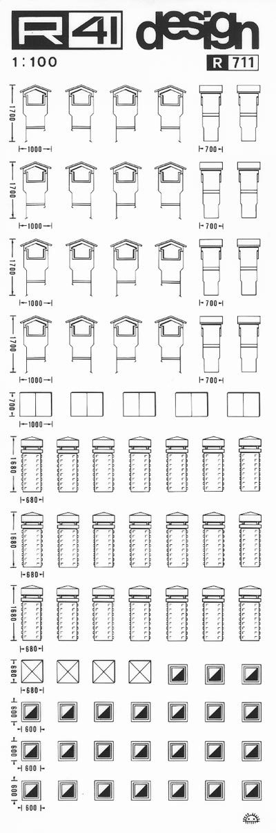 trasferibilir41 Camini, NERO. Trasferelli-Trasferibili R41 in fogli 9x25cm. p. 427 .