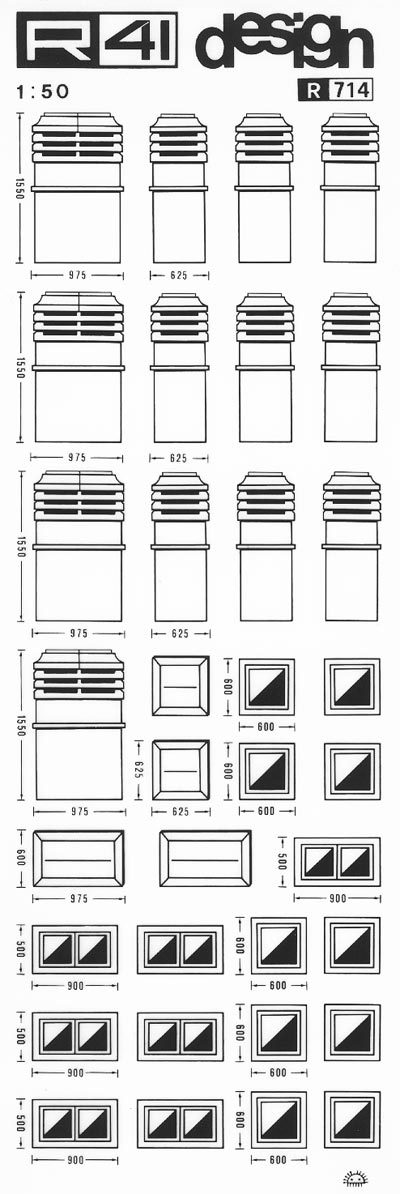 trasferibilir41 Camini, NERO. Trasferelli-Trasferibili R41 in fogli 9x25cm. p. 427 .