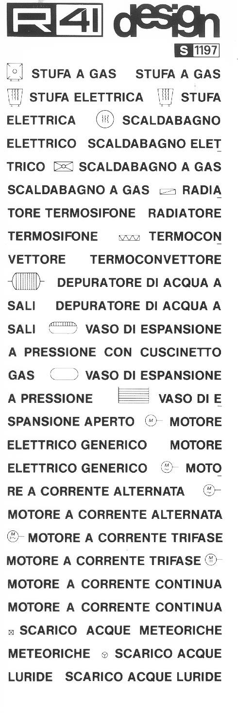 trasferibilir41 Nomenclatura, NERO. Trasferelli-Trasferibili R41 in fogli 9x25cm .