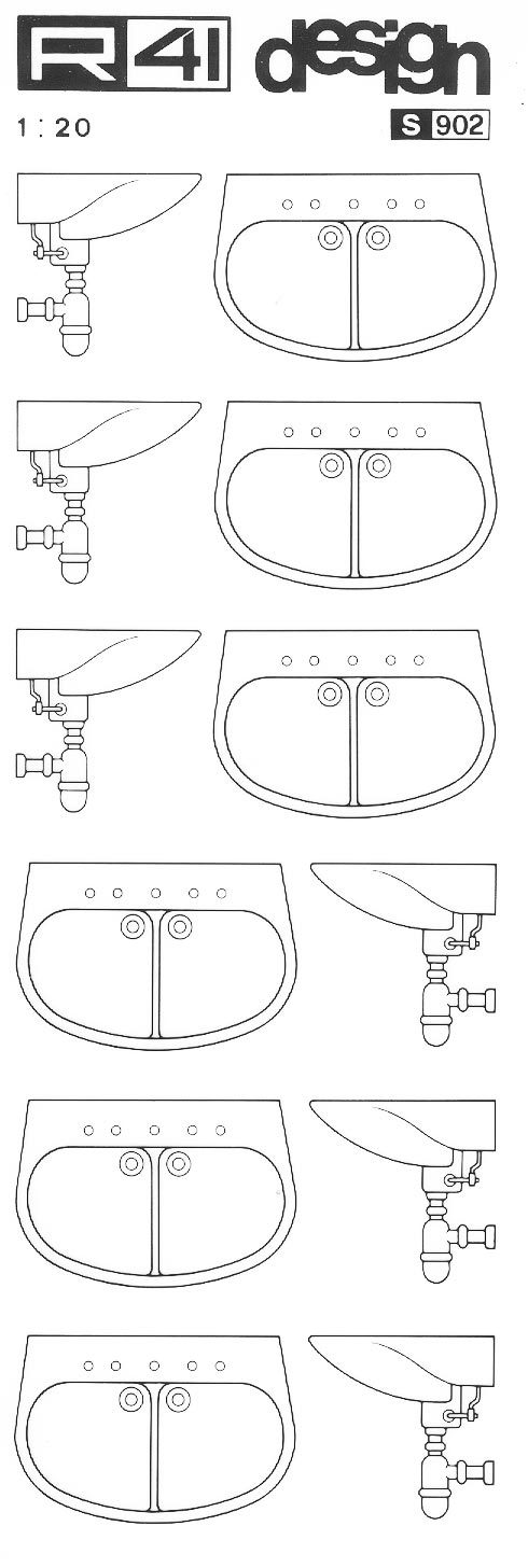 trasferibilir41 Sanitari 1:20, NERO. Trasferelli-Trasferibili R41 in fogli 9x25cm .
