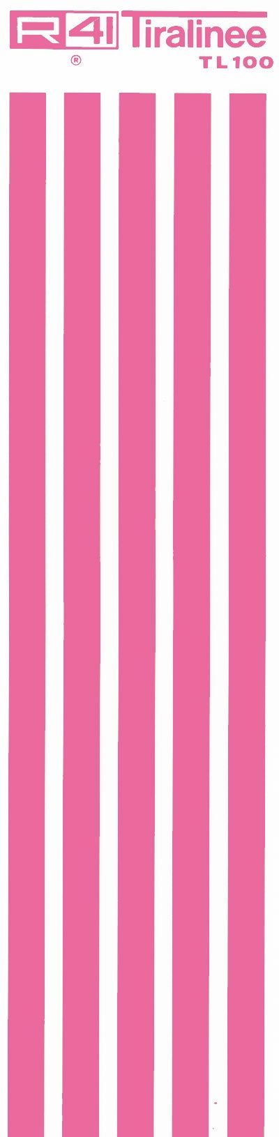trasferibilir41 Tiralinee 10mm, FUCSIA. Trasferibili R41 in fogli 8,3x35cm .