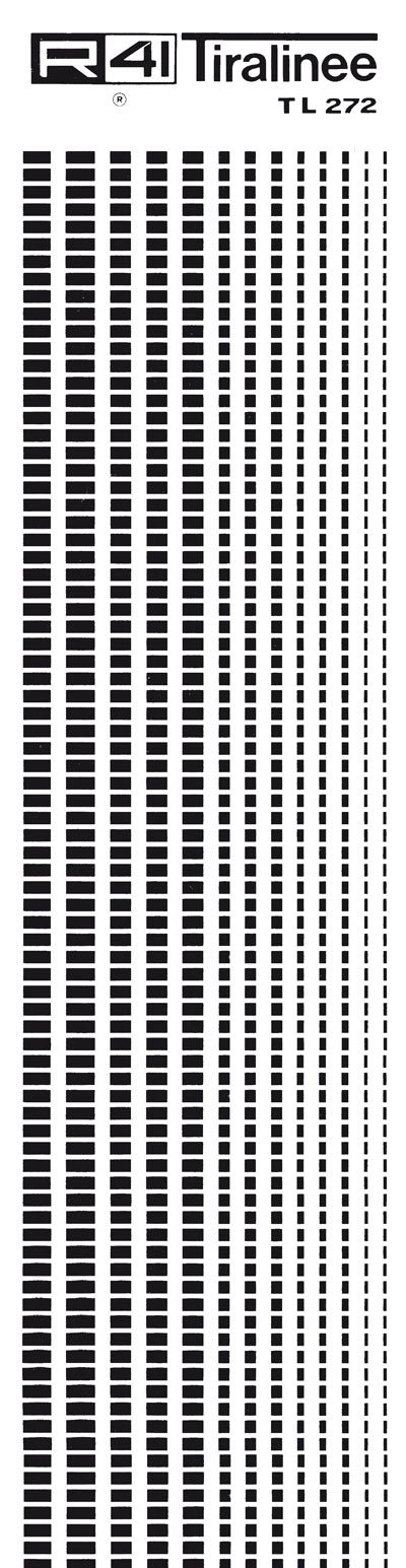 trasferibilir41 Filetto di contorno, BIANCO. Trasferibili R41 in fogli 8,3x35cm .