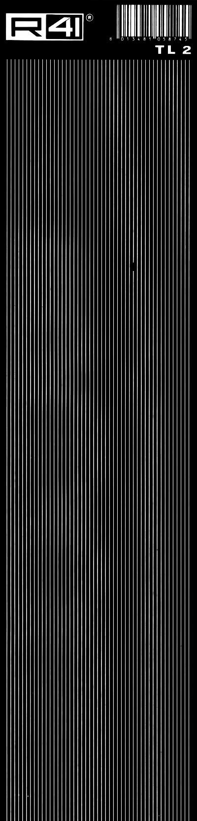 trasferibilir41 Tiralinee 0,2mm, BIANCO. Trasferibili R41 in fogli 8,3x35cm .