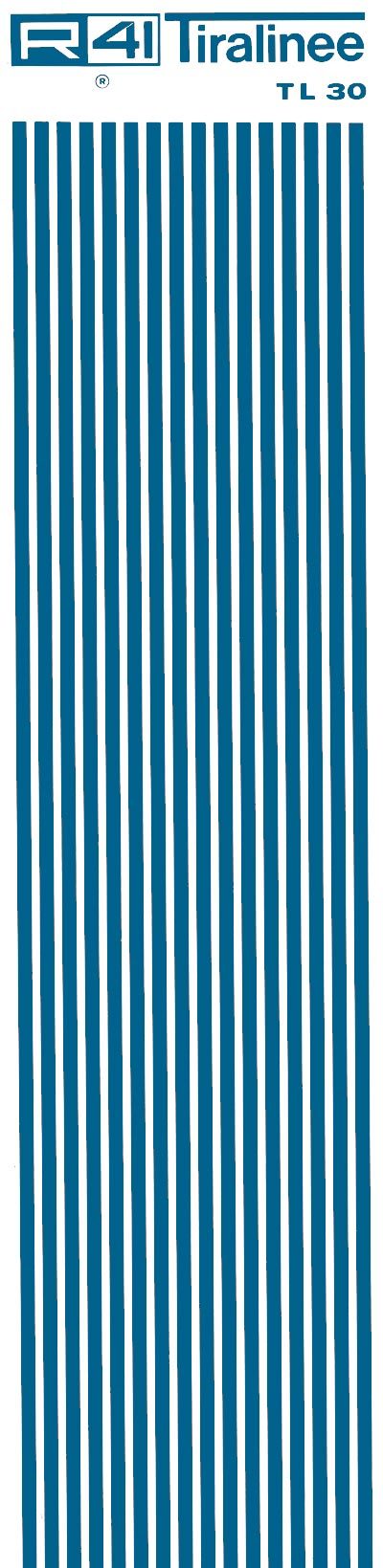 trasferibilir41 Tiralinee 3mm, BLU. Trasferibili R41 in fogli 8,3x35cm   .