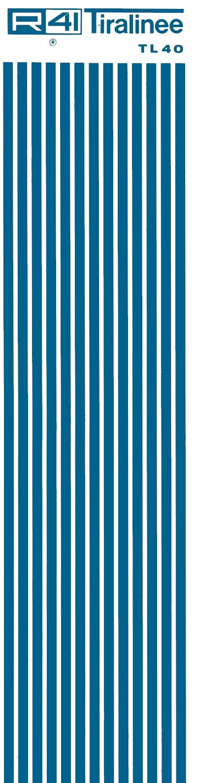 trasferibilir41 Tiralinee 4mm, BLU. Trasferibili R41 in fogli 8,3x35cm   .