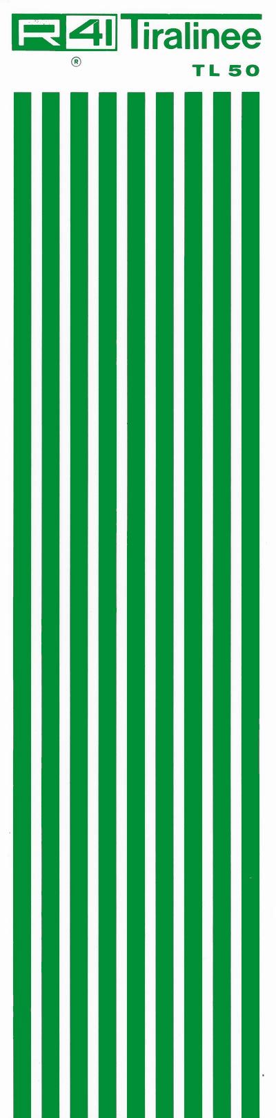 trasferibilir41 Tiralinee 5mm, VERDE. Trasferibili R41 in fogli 8,3x35cm .