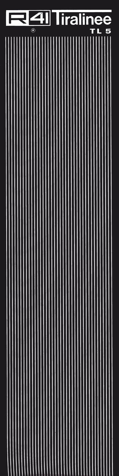 trasferibilir41 Tiralinee 0,5mm, BIANCO. Trasferibili R41 in fogli 8,3x35cm .