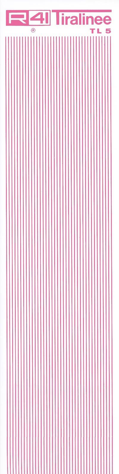 trasferibilir41 Tiralinee 0,5mm, FUCSIA. Trasferibili R41 in fogli 8,3x35cm .