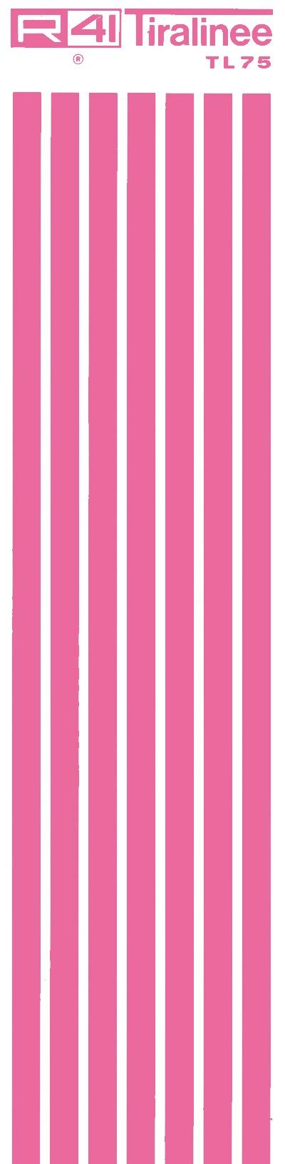 trasferibilir41 Tiralinee 7,5mm, FUCSIA. Trasferibili R41 in fogli 8,3x35cm .