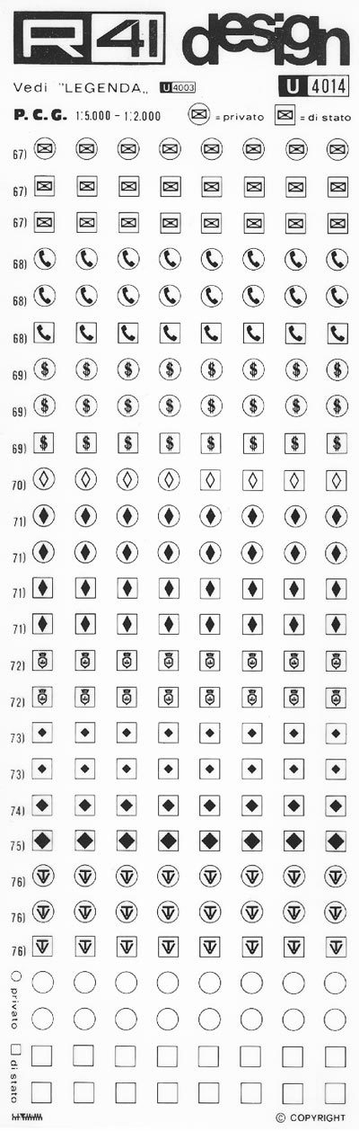 trasferibilir41 Uffici pubblici, NERO. Trasferelli-Trasferibili R41 in fogli 9x25cm .