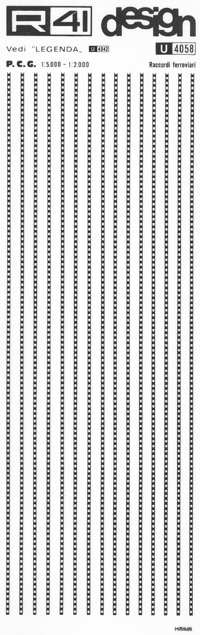 trasferibilir41 Raccordi ferroviari, NERO. Trasferelli-Trasferibili R41 in fogli 9x25cm .