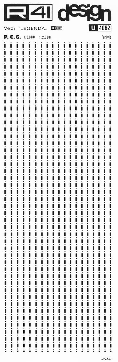 trasferibilir41 Tracciati: Funivie, NERO. Trasferelli-Trasferibili R41 in fogli 9x25cm. p. 513 .