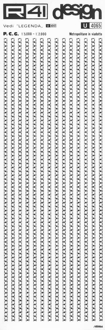 trasferibilir41 Metropolitane in viadotto, NERO. Trasferelli-Trasferibili R41 in fogli 9x25cm .