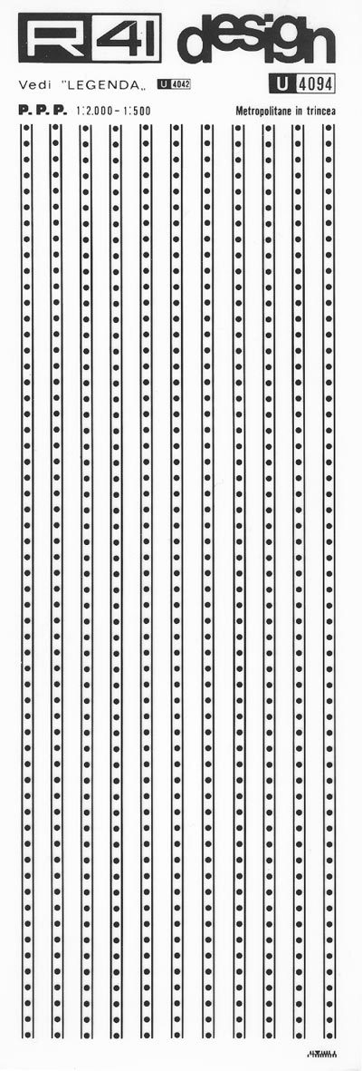 trasferibilir41 Metropolitane in trincea, NERO. Trasferelli-Trasferibili R41 in fogli 9x25cm .