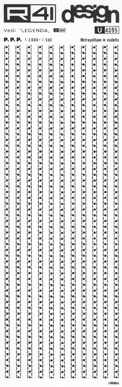 trasferibilir41 Metropolitane in viadotto, NERO. Trasferelli-Trasferibili R41 in fogli 9x25cm .