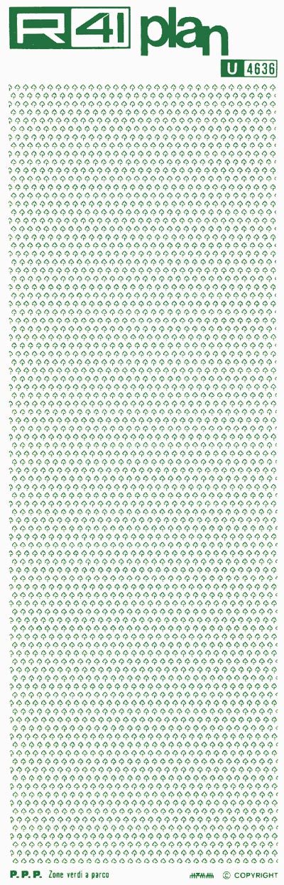 trasferibilir41 Zone verdi, VERDE. Trasferelli-Trasferibili R41 in fogli 9x25cm .