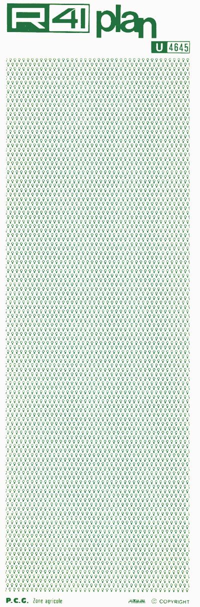 trasferibilir41 Zone verdi, VERDE. Trasferelli-Trasferibili R41 in fogli 9x25cm .