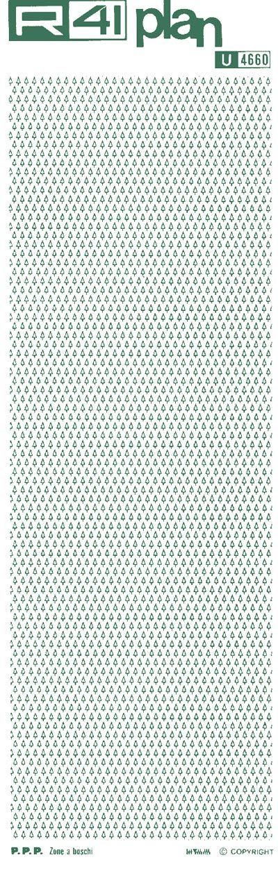 trasferibilir41 Zone verdi, VERDE. Trasferelli-Trasferibili R41 in fogli 9x25cm .