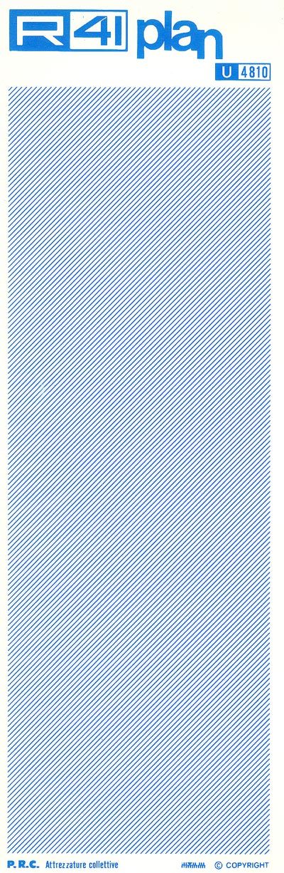 trasferibilir41 Attrezzature collettive, AZZURRO. Trasferelli-Trasferibili R41 in fogli 9x25cm .