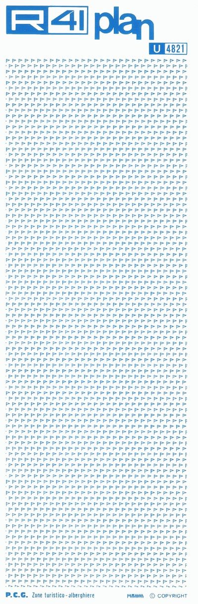 trasferibilir41 Attrezzature collettive, AZZURRO. Trasferelli-Trasferibili R41 in fogli 9x25cm .