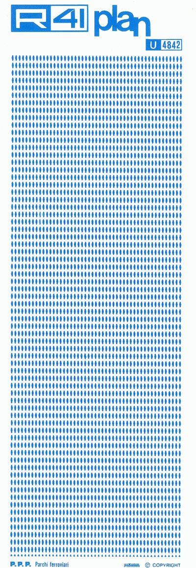 trasferibilir41 Attrezzature collettive, AZZURRO. Trasferelli-Trasferibili R41 in fogli 9x25cm .