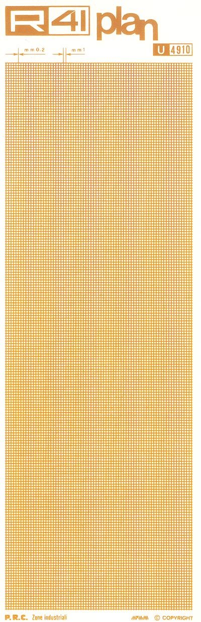 trasferibilir41 Zone industriali, MARRONE. Trasferelli-Trasferibili R41 in fogli 9x25cm .