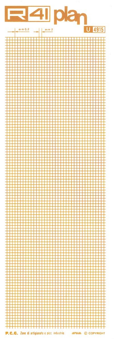 trasferibilir41 Zone industriali, MARRONE. Trasferelli-Trasferibili R41 in fogli 9x25cm .