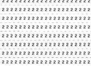 trasferibilir41 2,1mm, NERO. Trasferelli-Trasferibili R41 in fogli 9x25cm. Numeri  Forma RQ R41LNRQ280/2N.