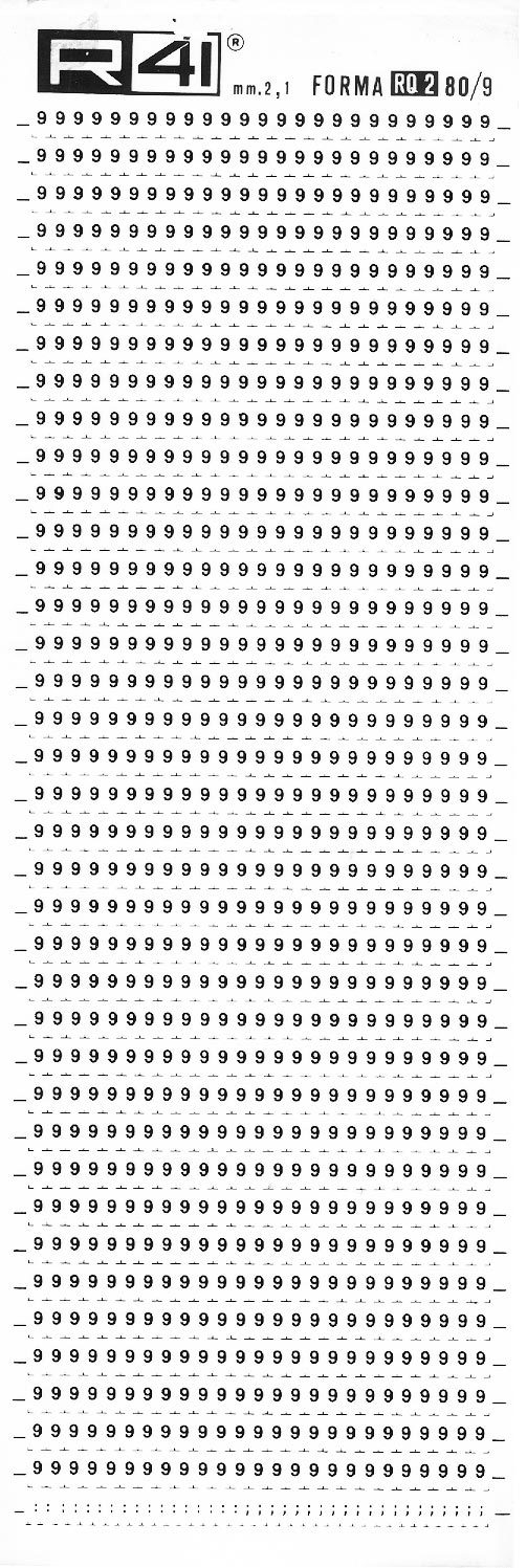 trasferibilir41 2,1mm, NERO. Trasferelli-Trasferibili R41 in fogli 9x25cm. Numeri  Forma RQ Serie tonda 