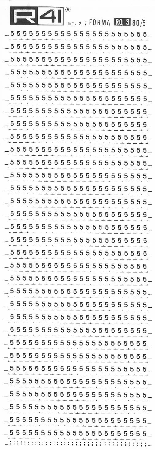 trasferibilir41 2,7mm, NERO. Trasferelli-Trasferibili R41 in fogli 9x25cm. Numeri  Forma RQ Serie tonda 